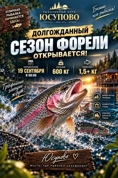 Форелевый сезон открыт!